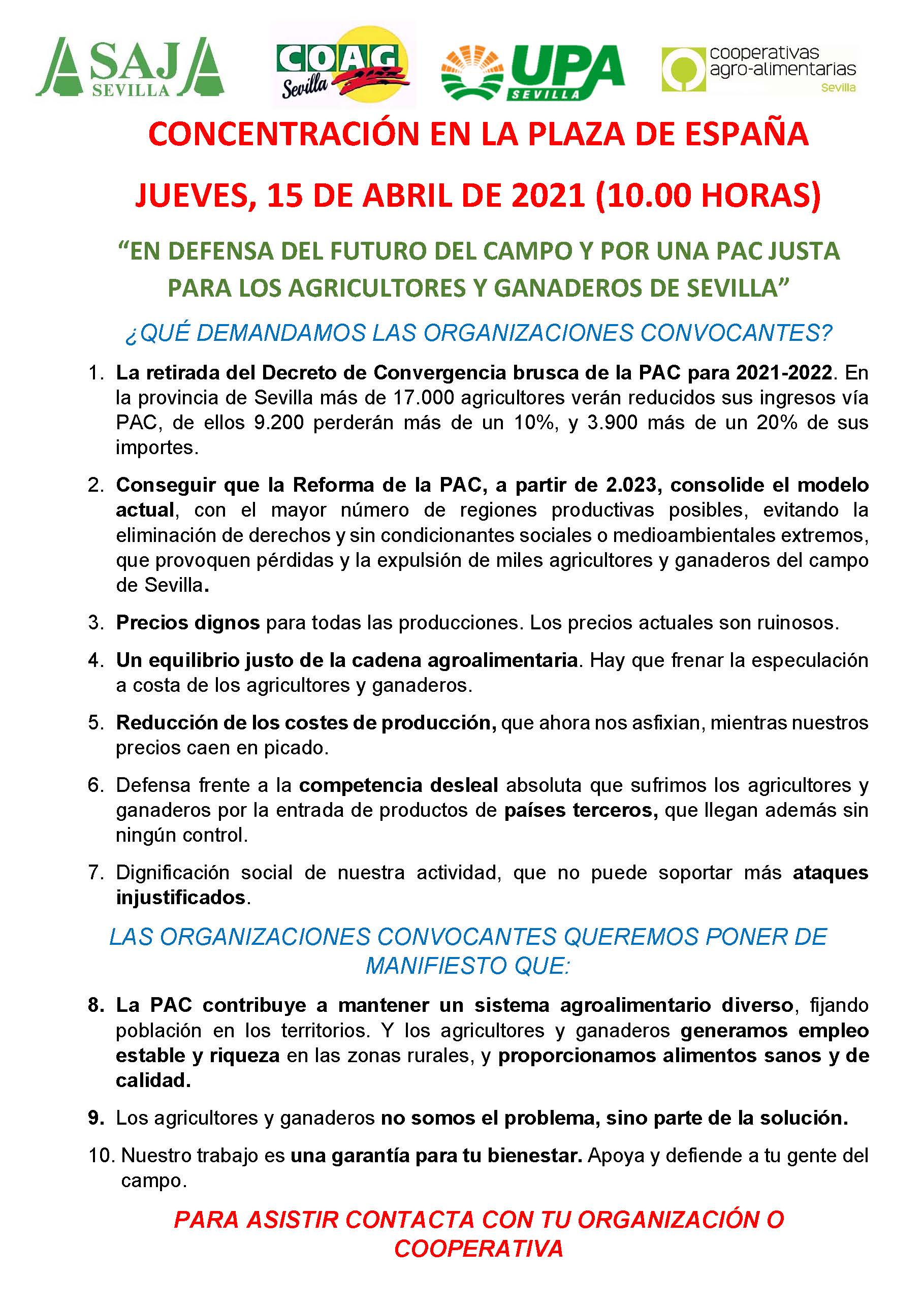 Diario de Sevilla: Tractorada este jueves en Sevilla contra la PAC: del Villamarín a la Plaza de España